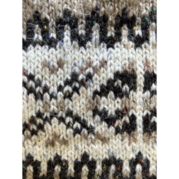 VINTAGE Peter England Thick Wool Sweater Knit Crew Neck Nordic Men's Size Large - Picture 8 of 8